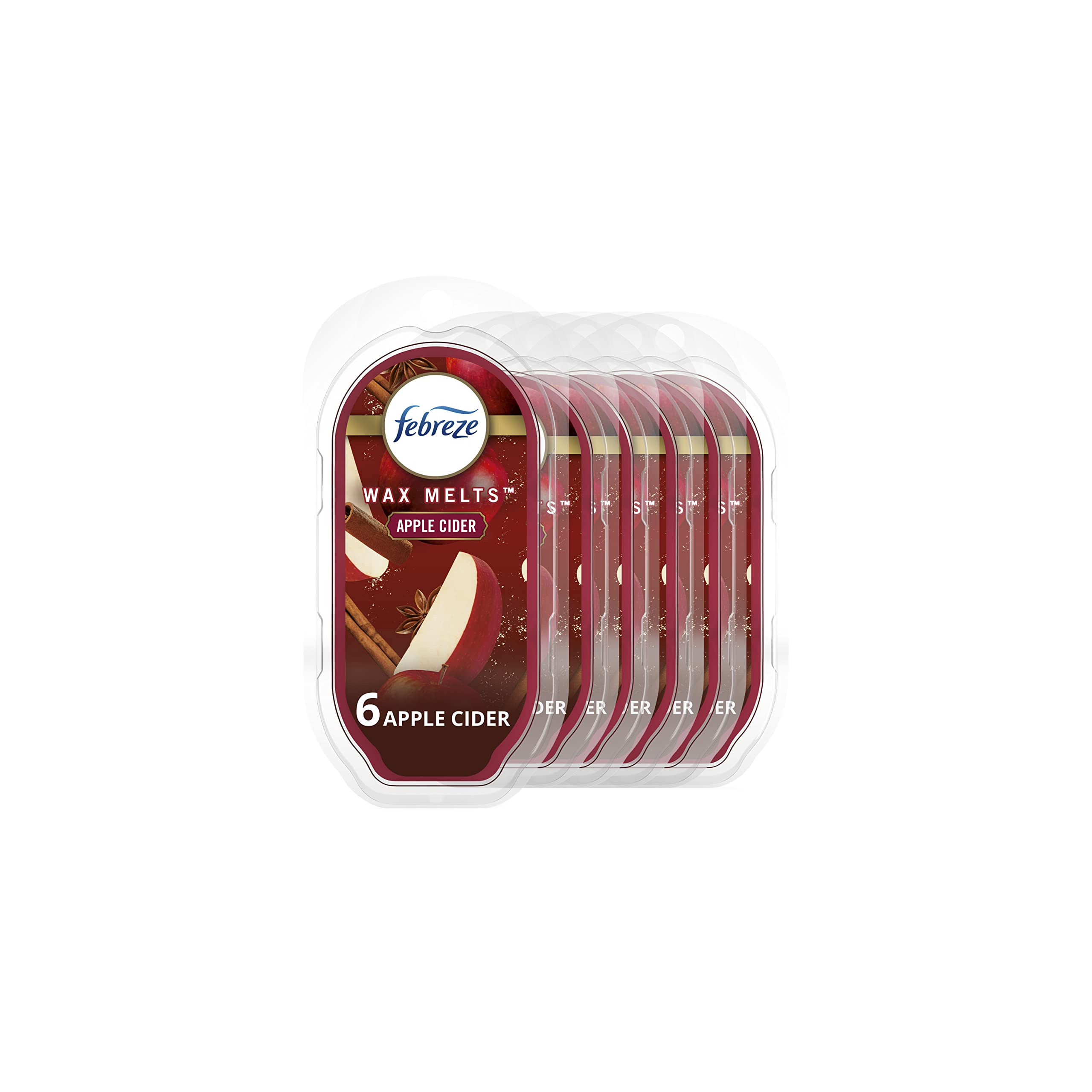 Recambios para Ambientador Wax Melts Febreze Sidra de Manzana 6 Piezas de 75 ml C/U - Venta Internacional