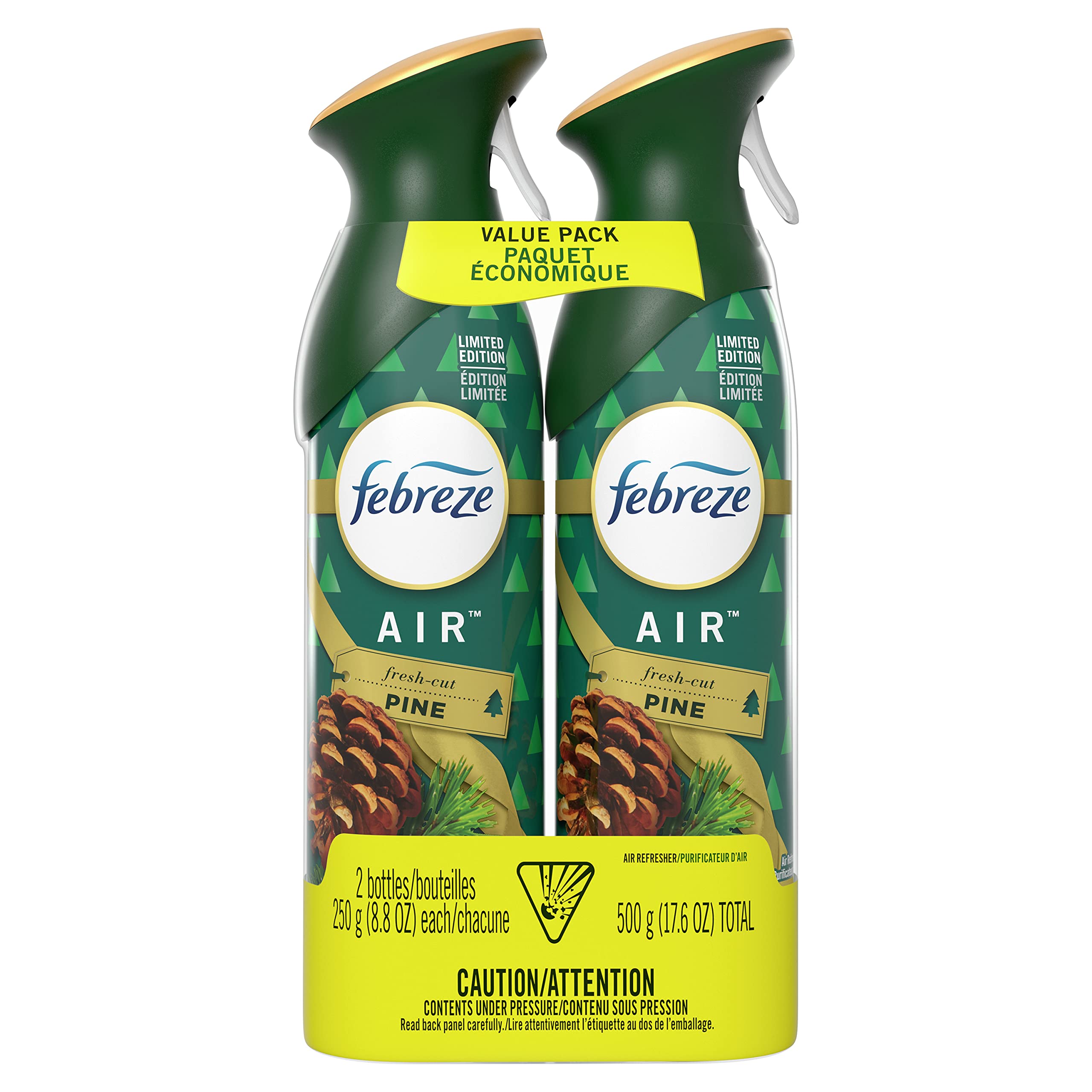 Aromatizantes en Espray Febreze Pino Recién Cortado 2 Piezas de 250 ml C/U - Venta Internacional