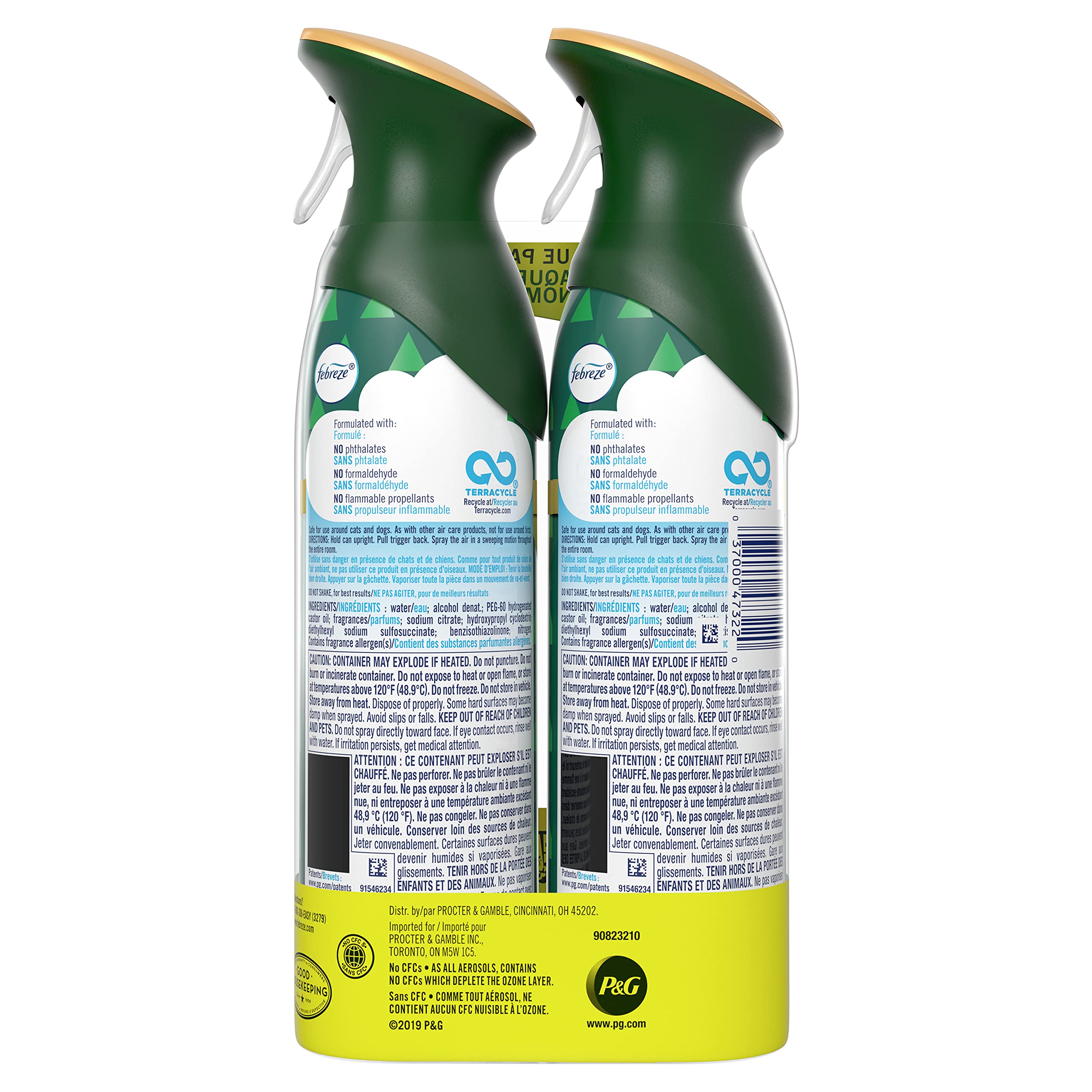 Foto 3 pulgar | Aromatizantes en Espray Febreze Pino Recién Cortado 2 Piezas de 250 ml C/U - Venta Internacional