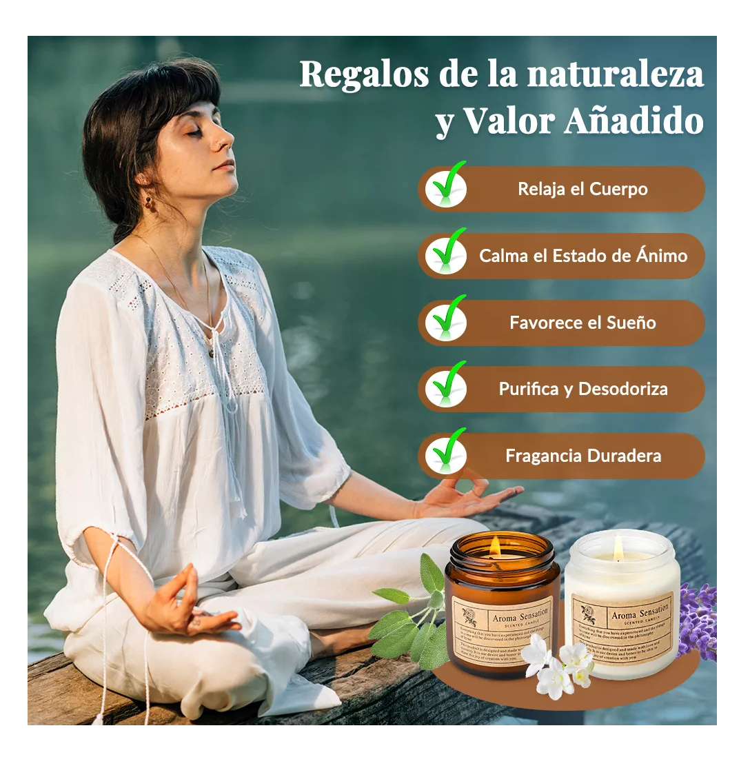 Foto 6 pulgar | Velas Aromáticas Fragancias Surtidas 6 Piezas