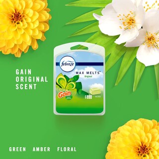 Foto 4 | Ambientador Wax Melts Febreze Odor Fighter Gain Scent, Paquete De 4 - Venta Internacional.