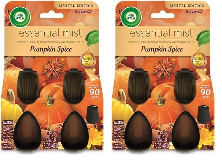 Foto 2 pulgar | Recambio Air Wick Essential Mist Pumpkin Spice, Paquete De 2 - Venta Internacional.