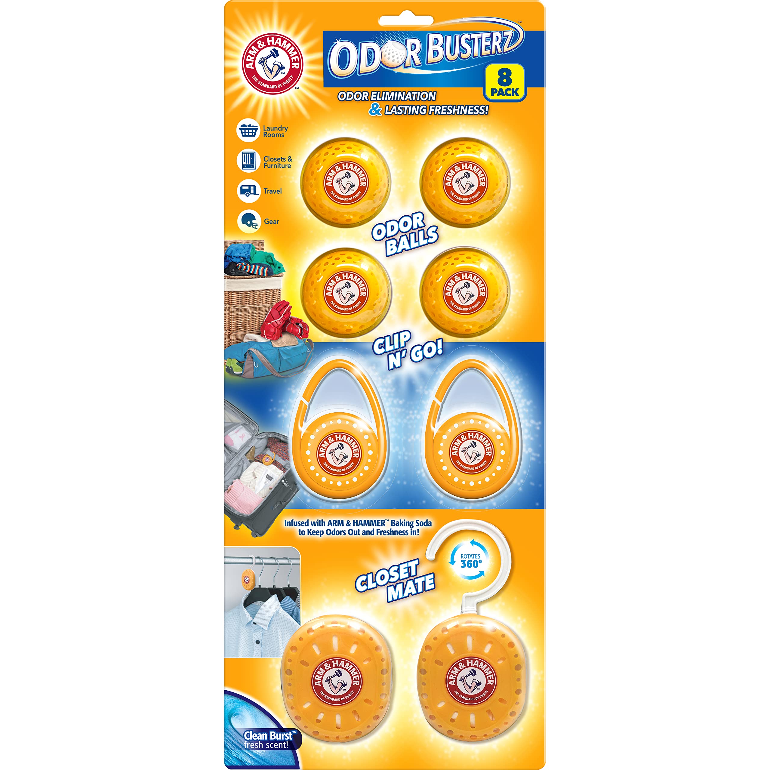 Foto 2 pulgar | Aromatizantes Arm & Hammer 8 Piezas-Venta Internacional
