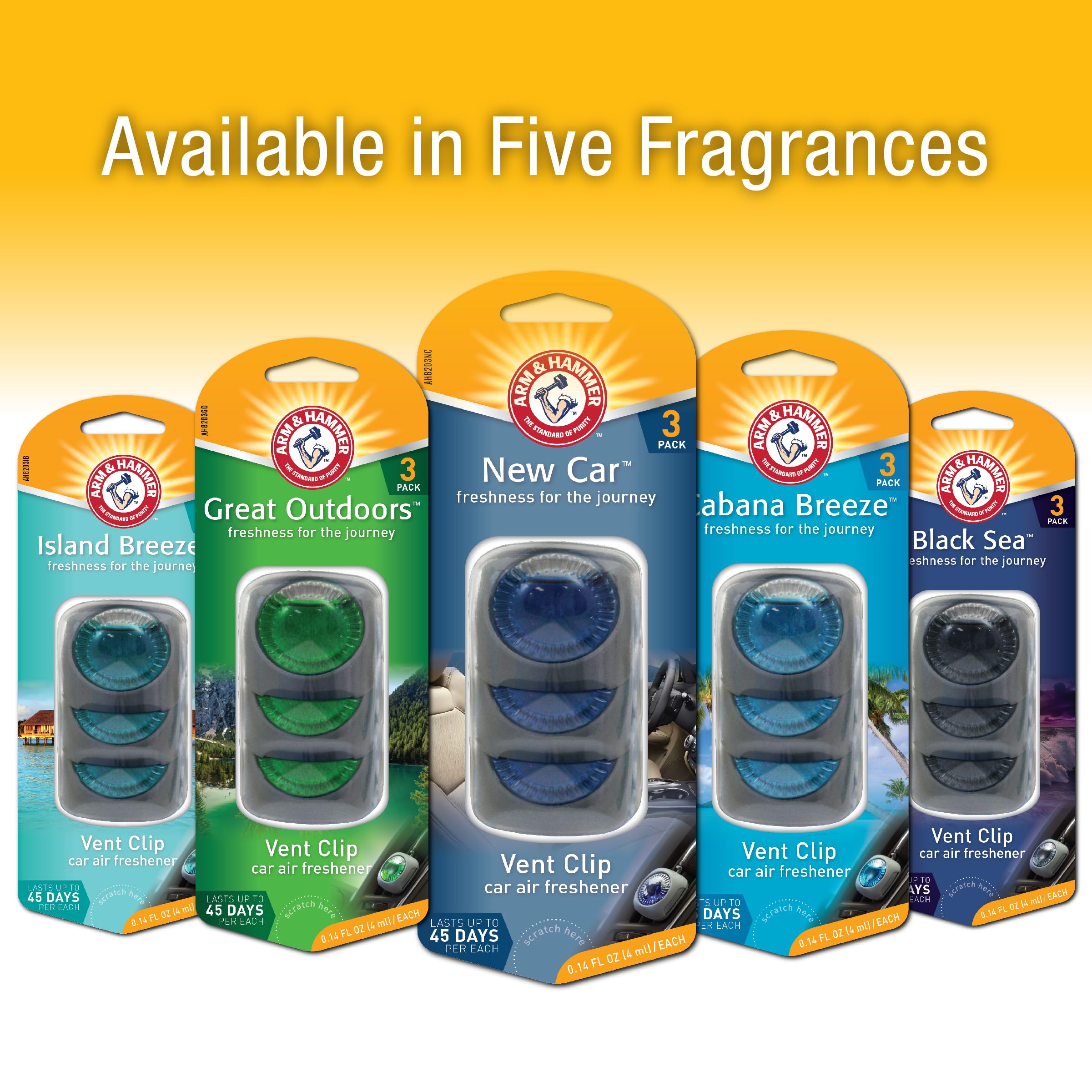 Foto 8 pulgar | Ambientador Para Coche Arm & Hammer New Car Freshness, Paquete De 4 - Venta Internacional.