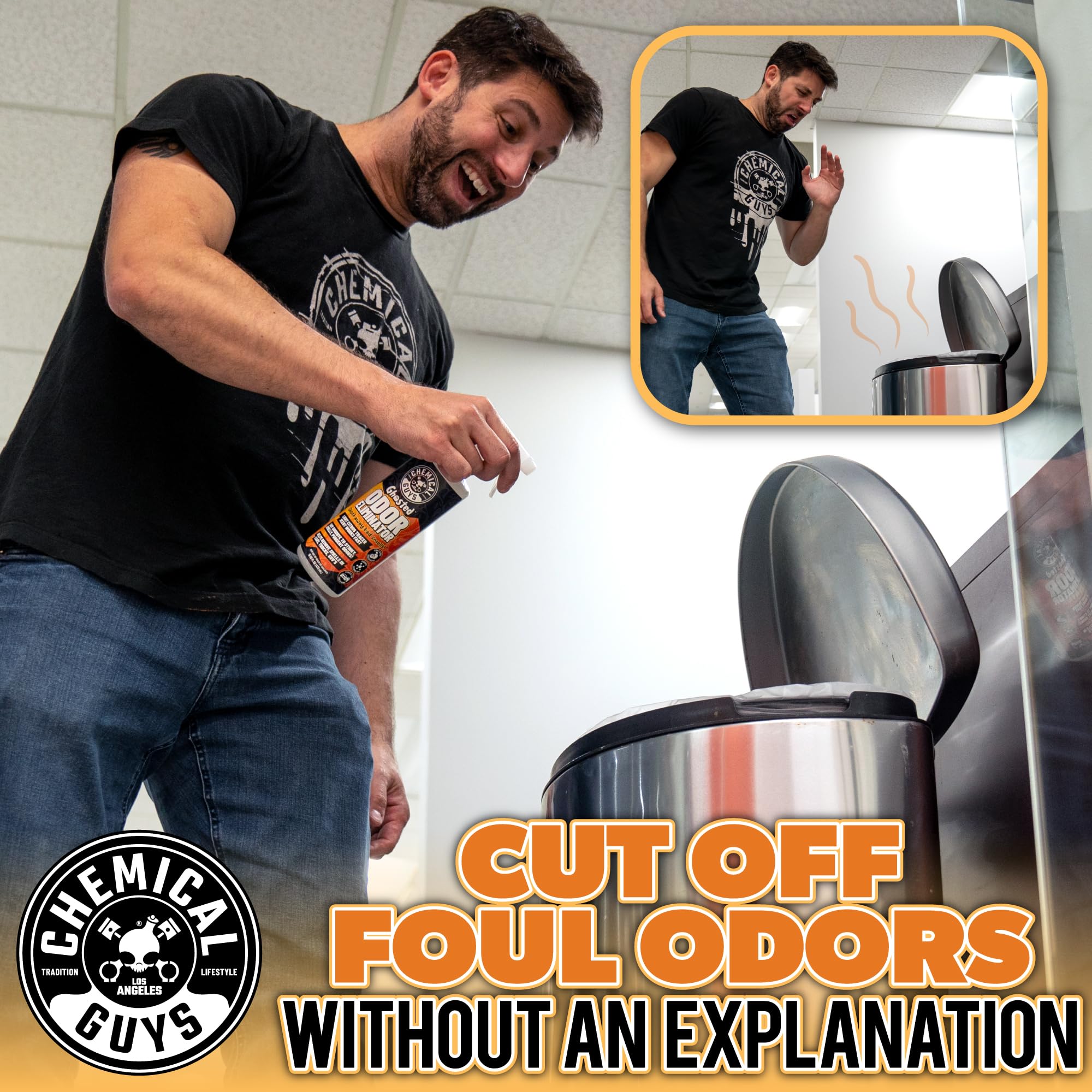 Foto 3 pulgar | Eliminador De Olores Chemical Guys Ghosted Complete Interior, 473 Ml - Venta Internacional.