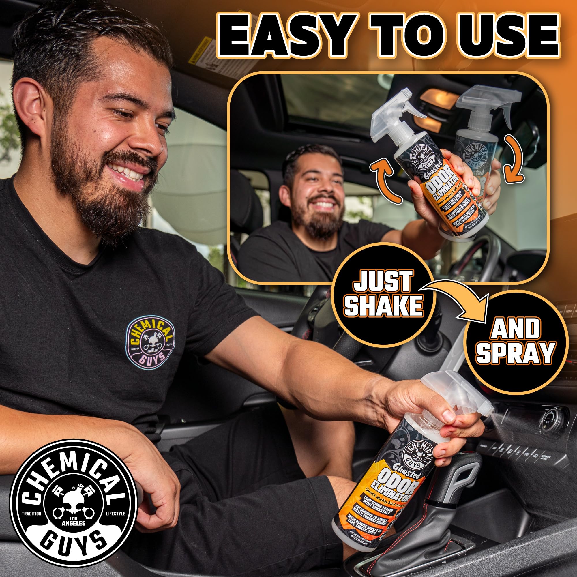 Foto 3 | Eliminador De Olores Chemical Guys Ghosted Complete Interior, 473 Ml - Venta Internacional.