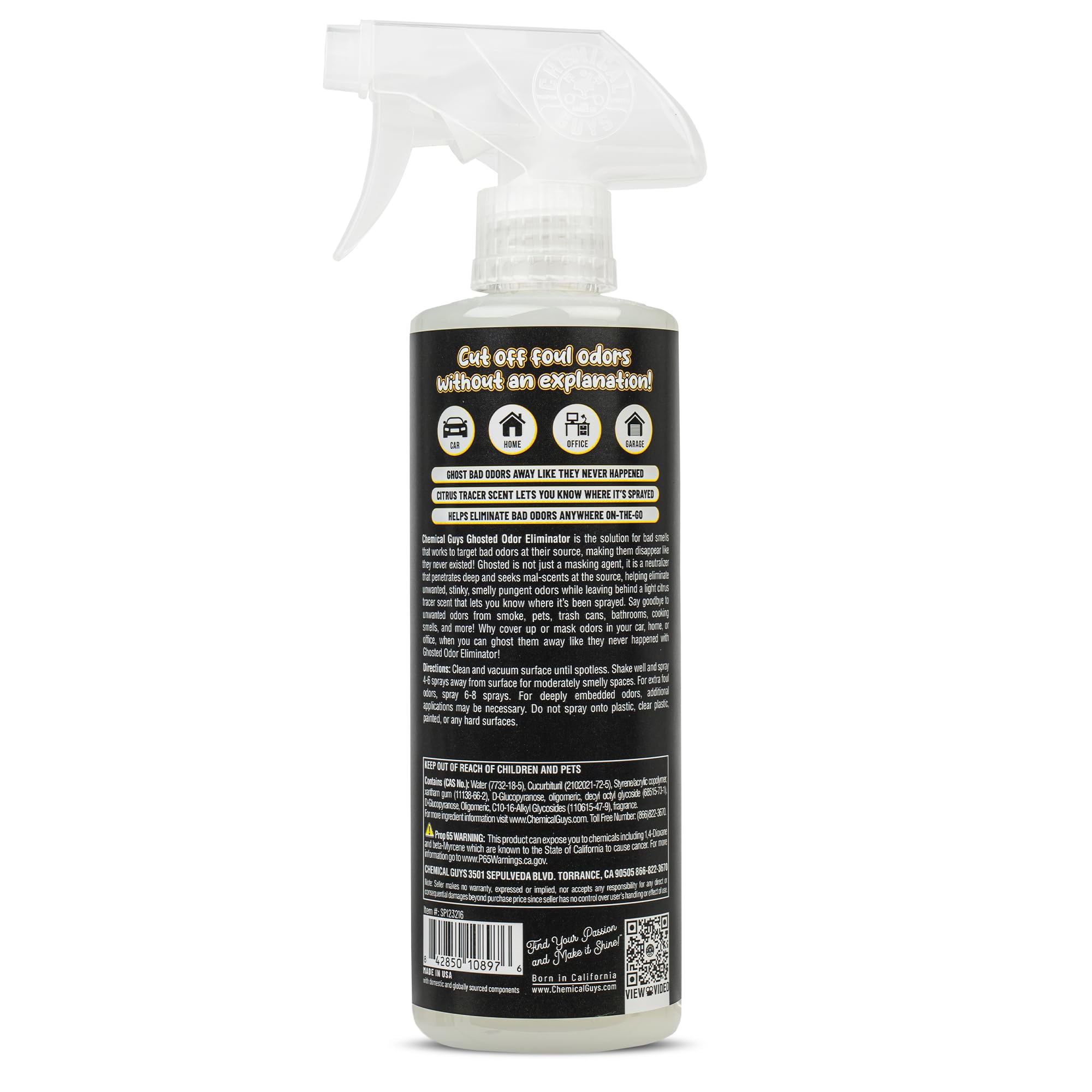Foto 7 pulgar | Eliminador De Olores Chemical Guys Ghosted Complete Interior, 473 Ml - Venta Internacional.