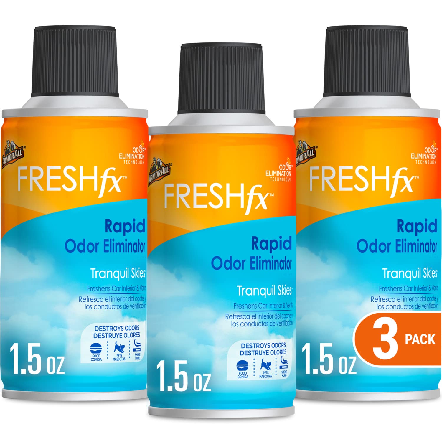 Foto 2 pulgar | Ambientador Y Purificador Para Coche Armor All, 45 Ml (paquete De 3) - Venta Internacional.