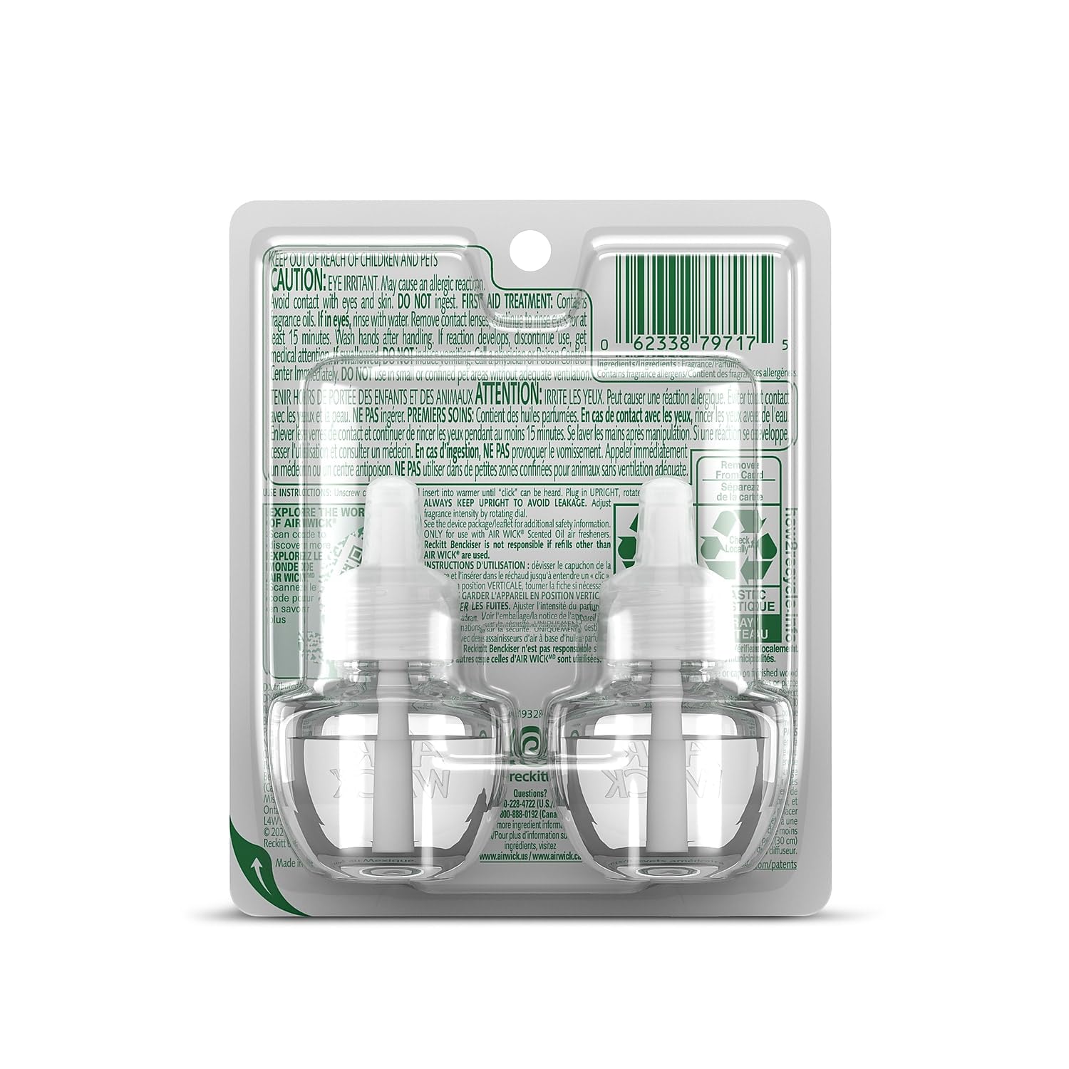 Foto 4 pulgar | Aceite Perfumado Air Wick Plug In 2 Recargas Para Agua Dulce, 40 Ml - Venta Internacional.