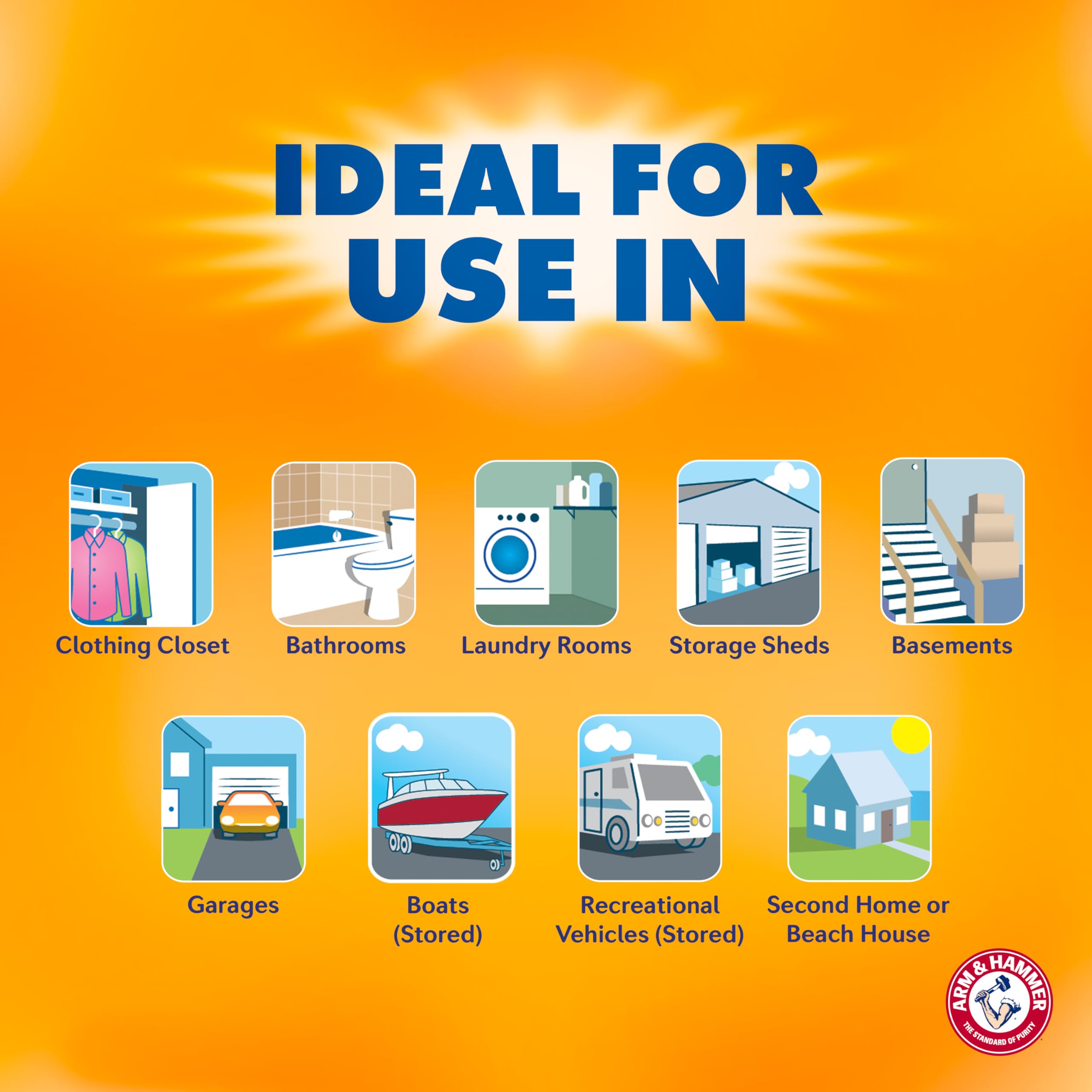 Foto 7 | Absorbedor De Humedad Tub Arm & Hammer Essentials, Paquete De 3, 454 G - Venta Internacional.