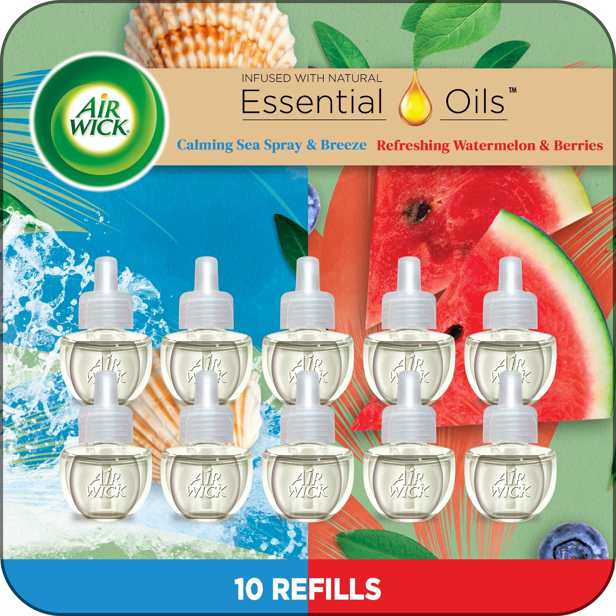 Foto 1 | Recambio De Aceite Perfumado Air Wick Plug In  10 Unidades  Aerosol Calmante Para El Mar - Venta Internacional.
