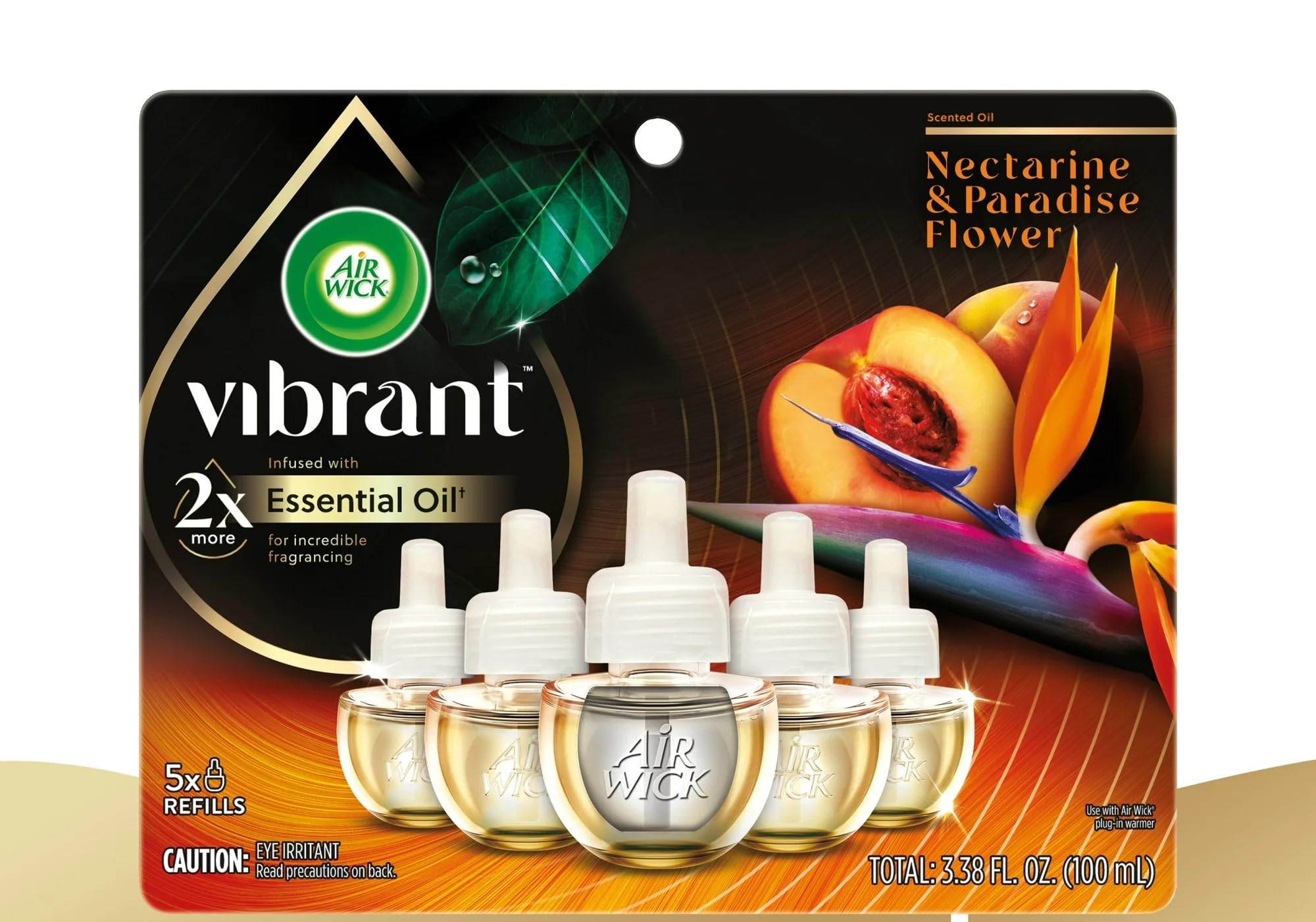Foto 2 pulgar | Recambio De Aceite Perfumado Air Wick Vibrant Plug In  5 Unidades  Nectarina - Venta Internacional.