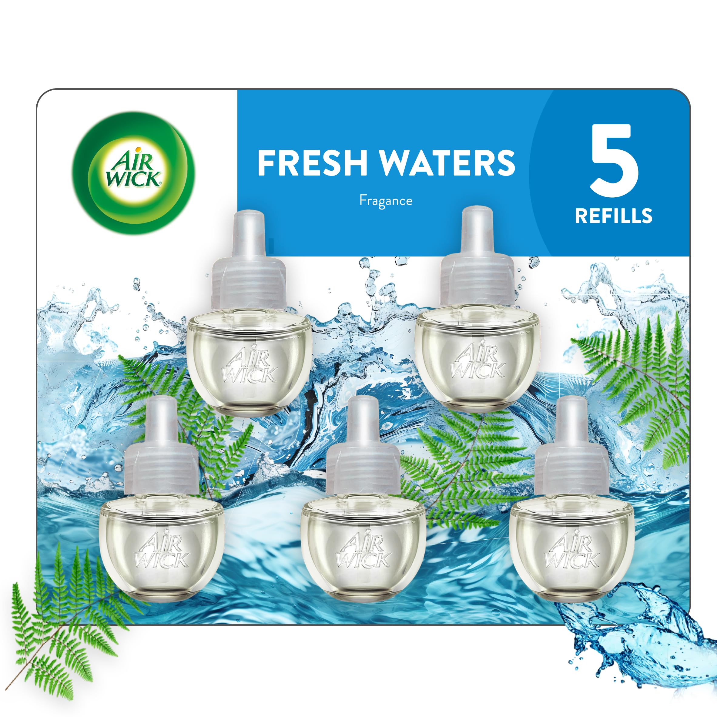 Foto 2 pulgar | Aceites Perfumados Air Wick Fresh Waters 0+5 300 Días - Venta Internacional.