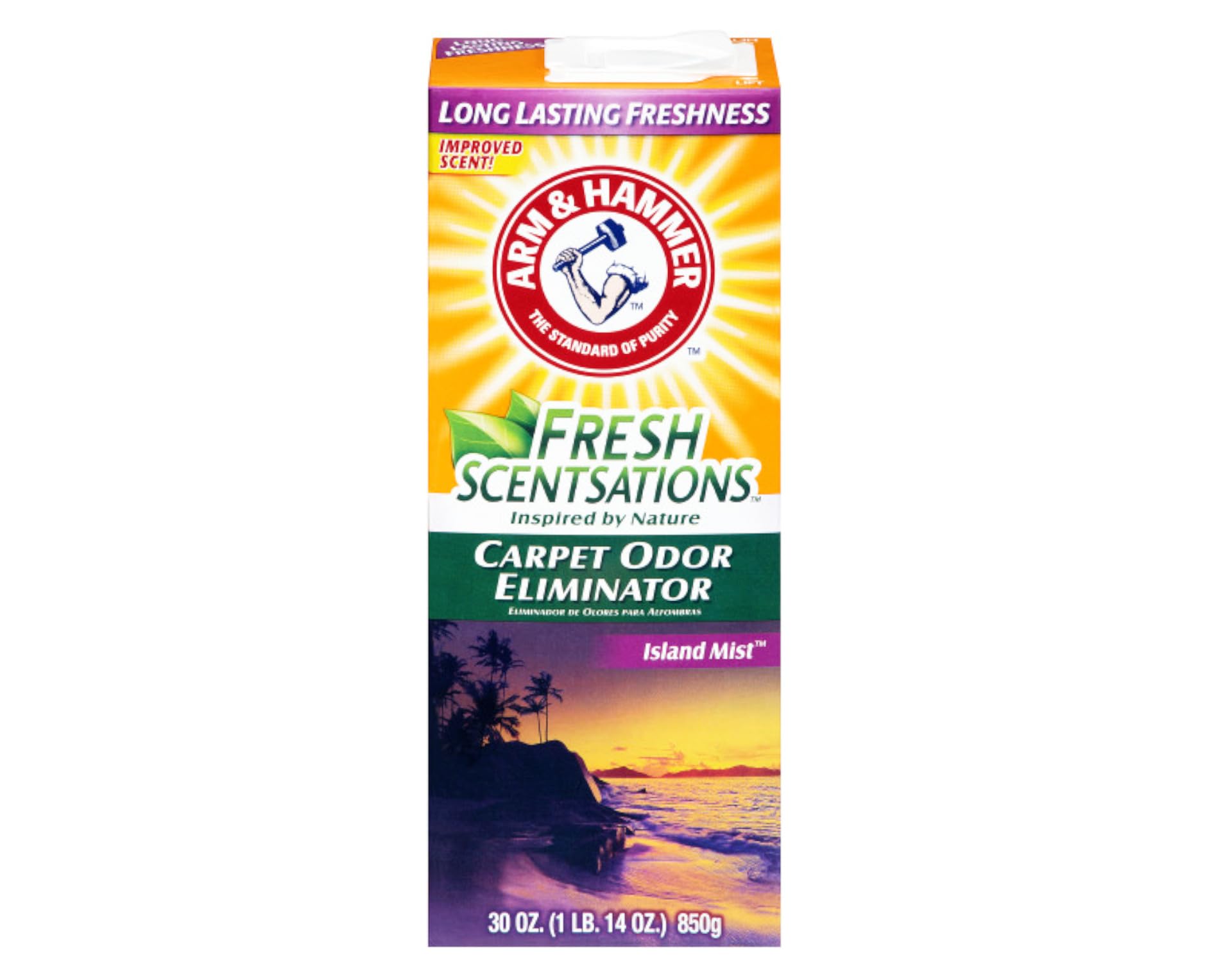 Foto 1 | Eliminador De Olores Para Alfombras Arm & Hammer Fresh Scentsations  900 Ml - Venta Internacional.