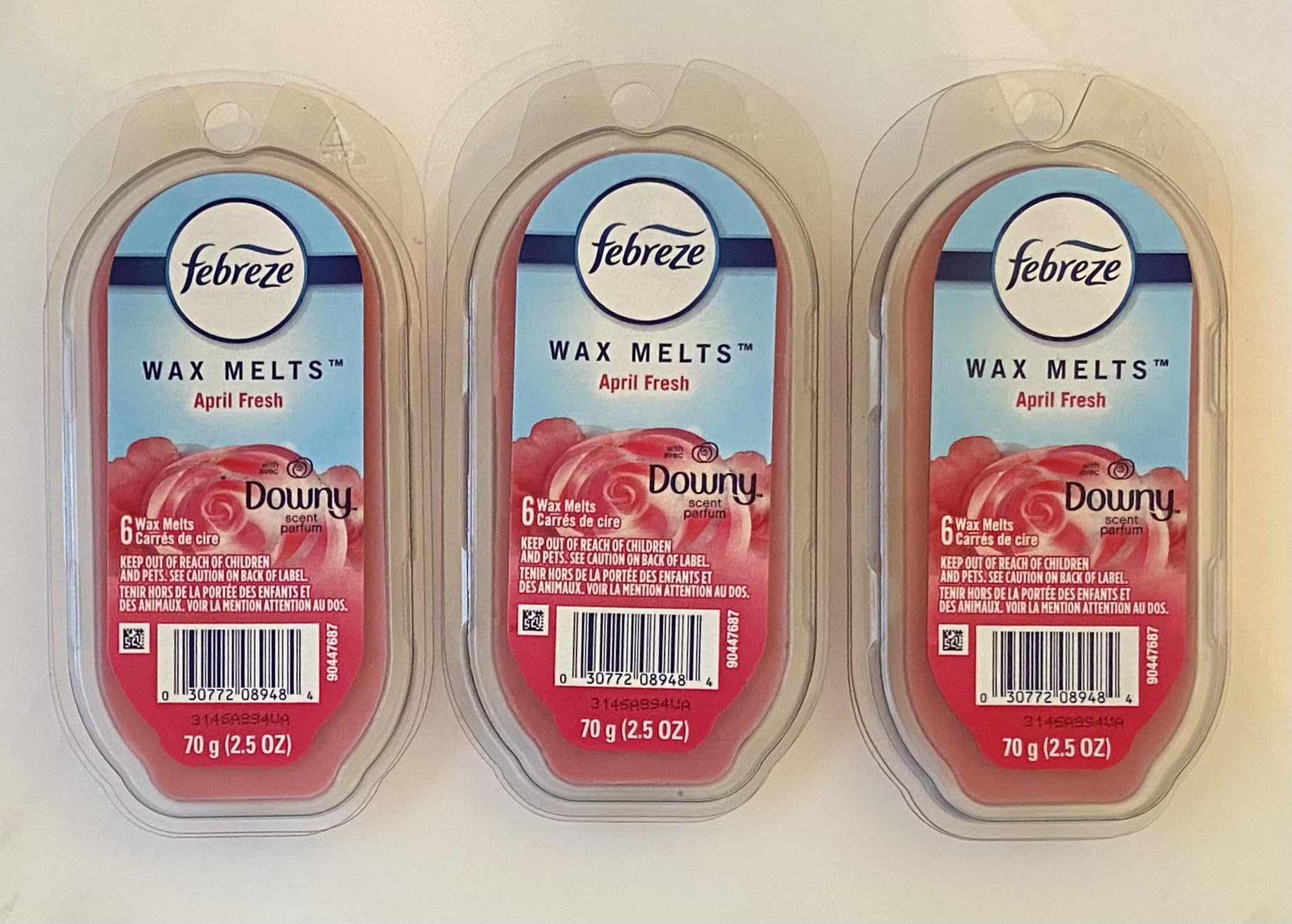 Foto 2 pulgar | Wax Melts Febreze April Fresh  3 Paquetes De 6 Cubos  70 G - Venta Internacional.