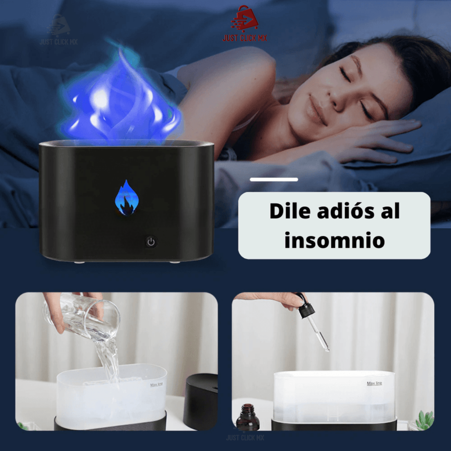 Foto 5 pulgar | Humidificador De Flama Difusor Aceite Para Aromaterapia