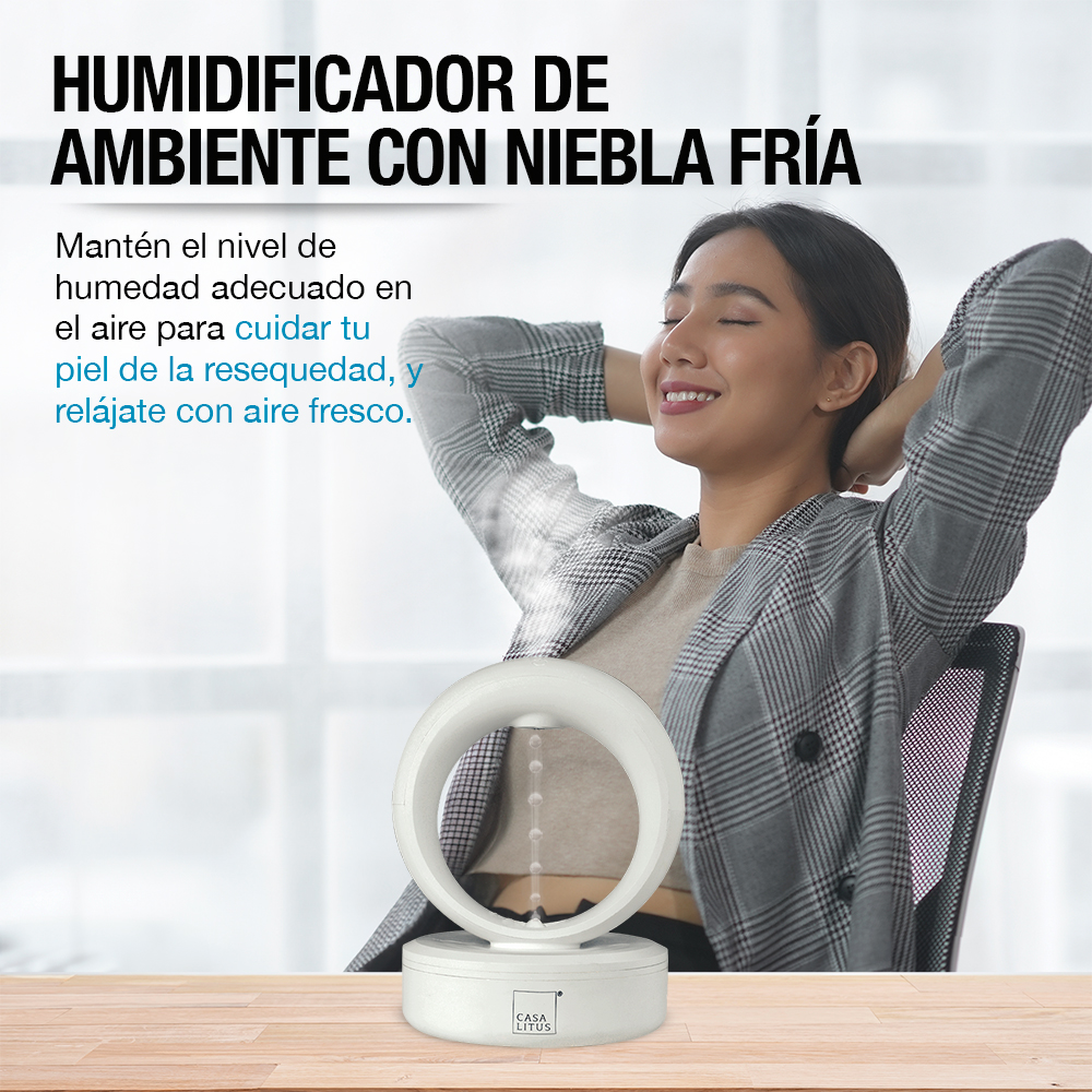 Foto 4 | Humidificador Y Difusor De Aceites Esenciales Goteo Antigravedad, Casa Litus, Color Blanco