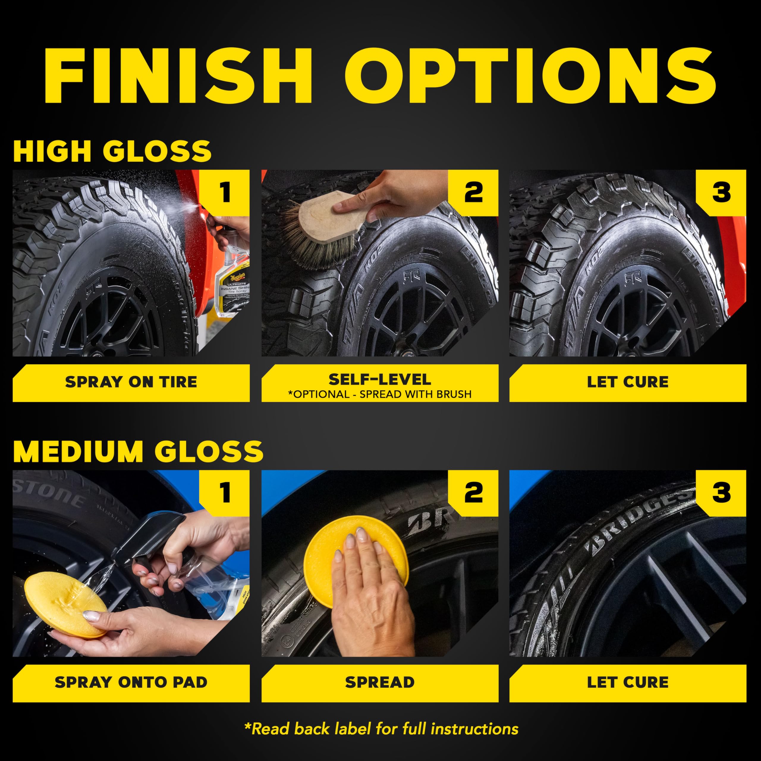 Foto 6 | Espuma Tire Dressing Meguiar's Ultimate Insane Shine, 473 Ml - Venta Internacional.