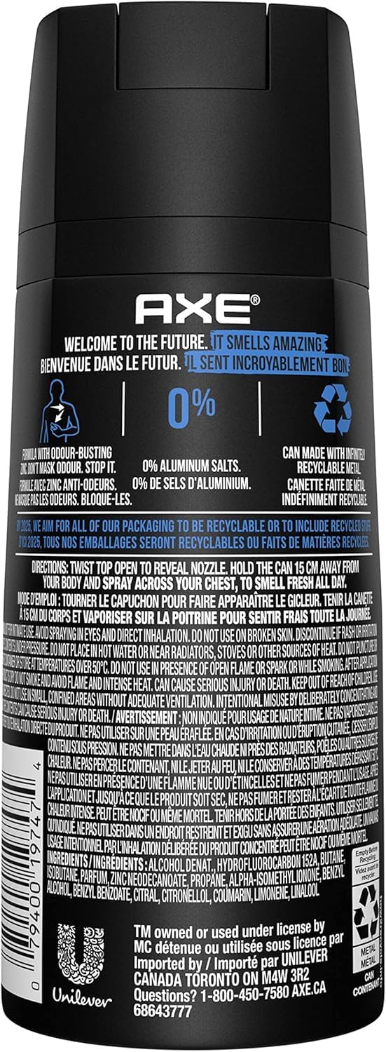 Foto 3 pulgar | Desodorante Corporal En Aerosol Axe Anarchy 150 Ml Para Hombre (paquete De 6) - Venta Internacional.