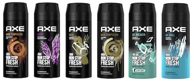 Foto 3 | Body Spray Axe, Desodorante Y Antitranspirante, 150 Ml, 12 Unidades - Venta Internacional.