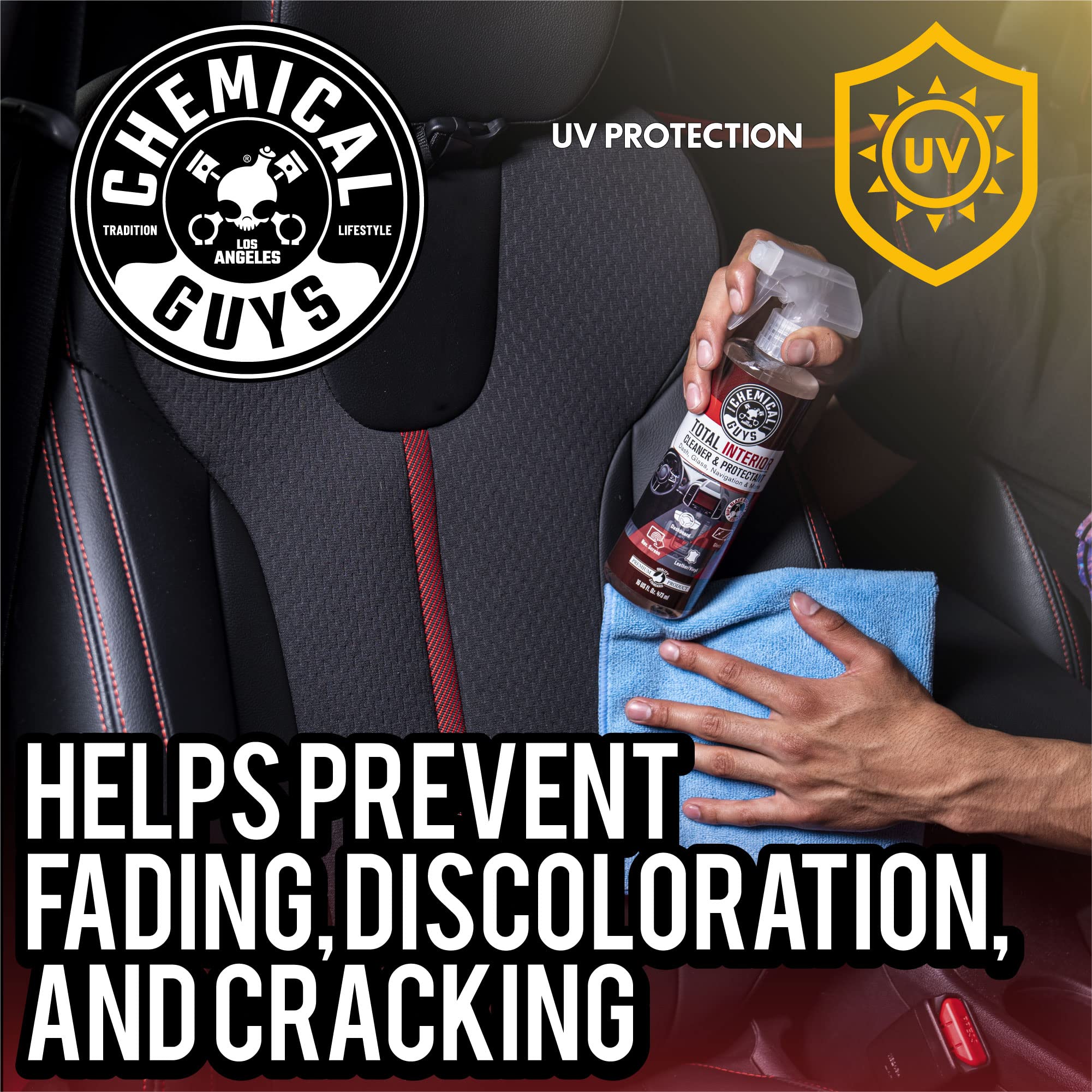 Foto 7 pulgar | Limpiador Y Protector De Interiores Chemical Guys En Total 473 Ml - Venta Internacional.