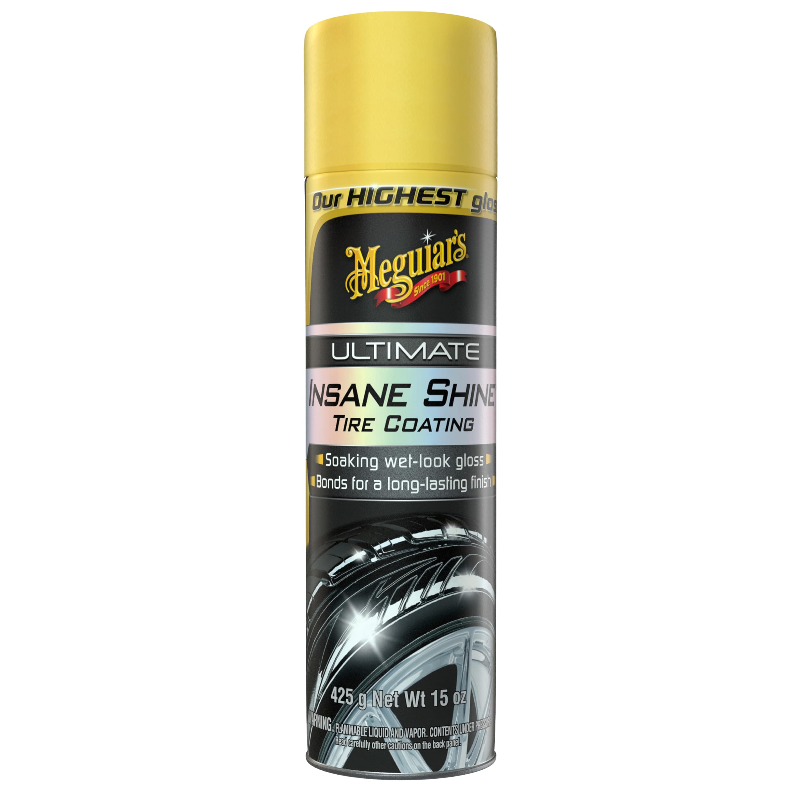 Foto 2 pulgar | Neumáticos Meguiar's Ultimate Insane Shine  Lata De Aerosol De 450 Ml - Venta Internacional.