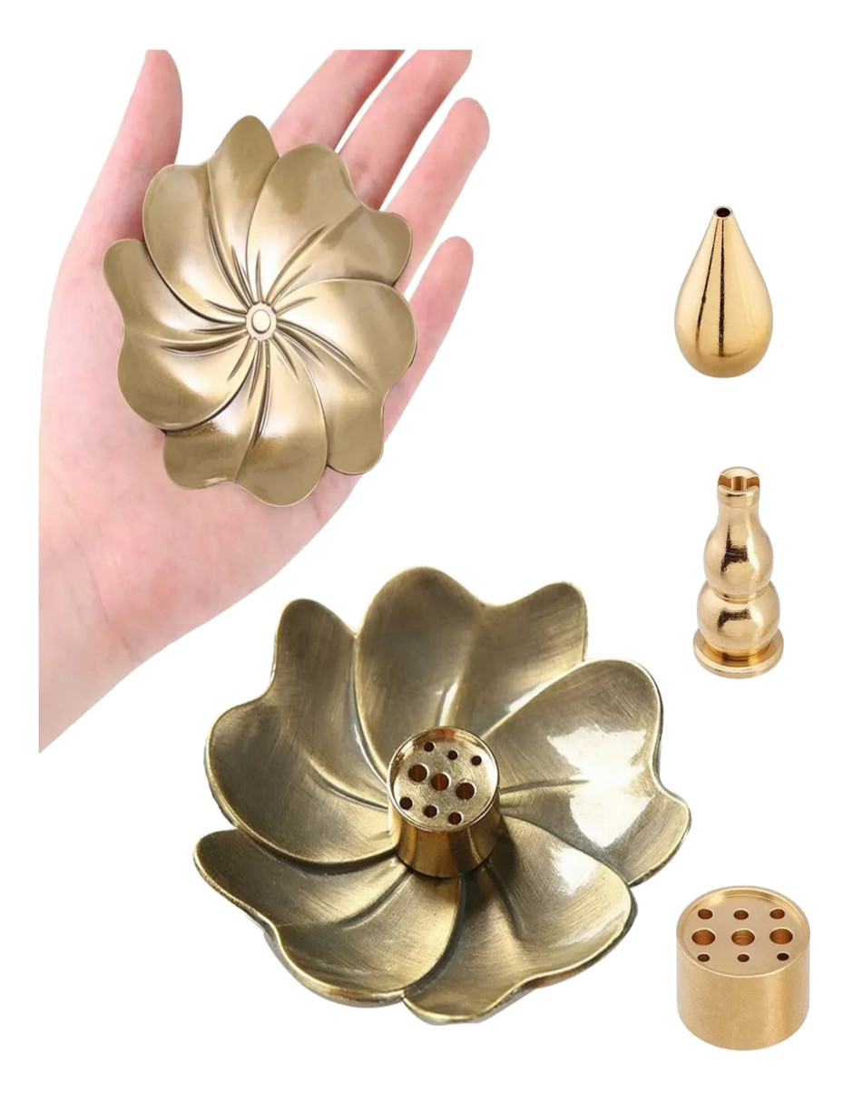 Foto 5 pulgar | Porta Incienso Flor De Loto + Termo De Agua Güish
