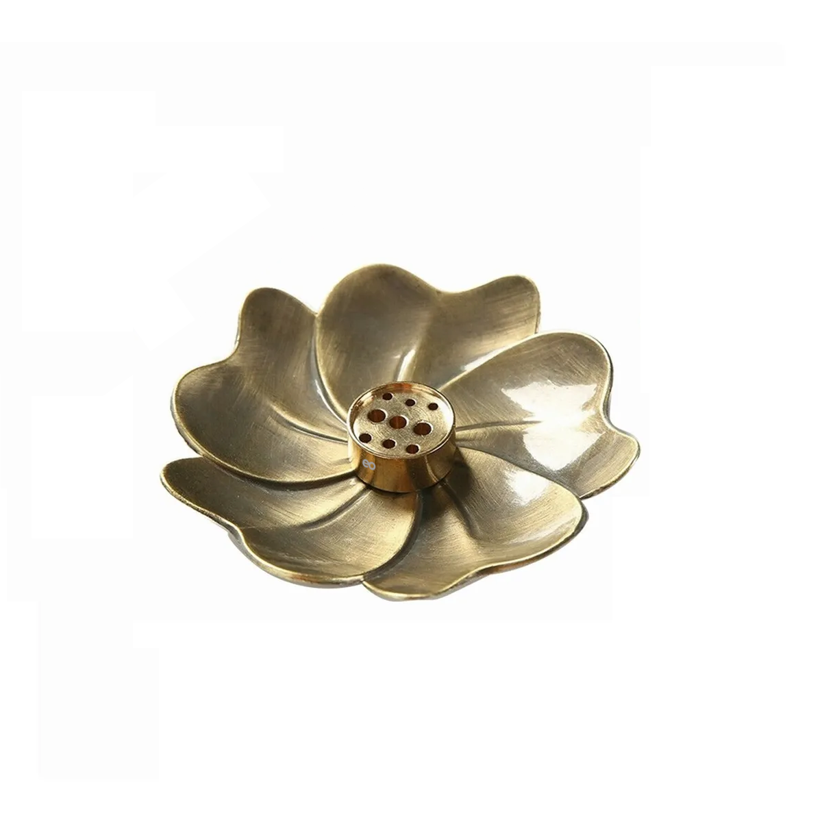 Foto 5 pulgar | Porta Incienso En Forma De Flor De Loto Eo Safe Imports Esi-20514 Dorado
