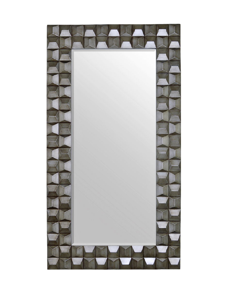 Espejo Moldecor Plateado de 114 x 209 cm