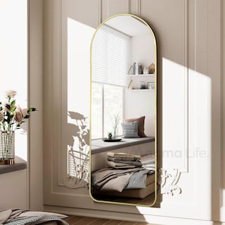 Foto 5 | Magma Life Espejo De Cuerpo Completo Con Soporte, Ideal Para Piso O Pared, Con Soporte Y Marco De Metal Resistente