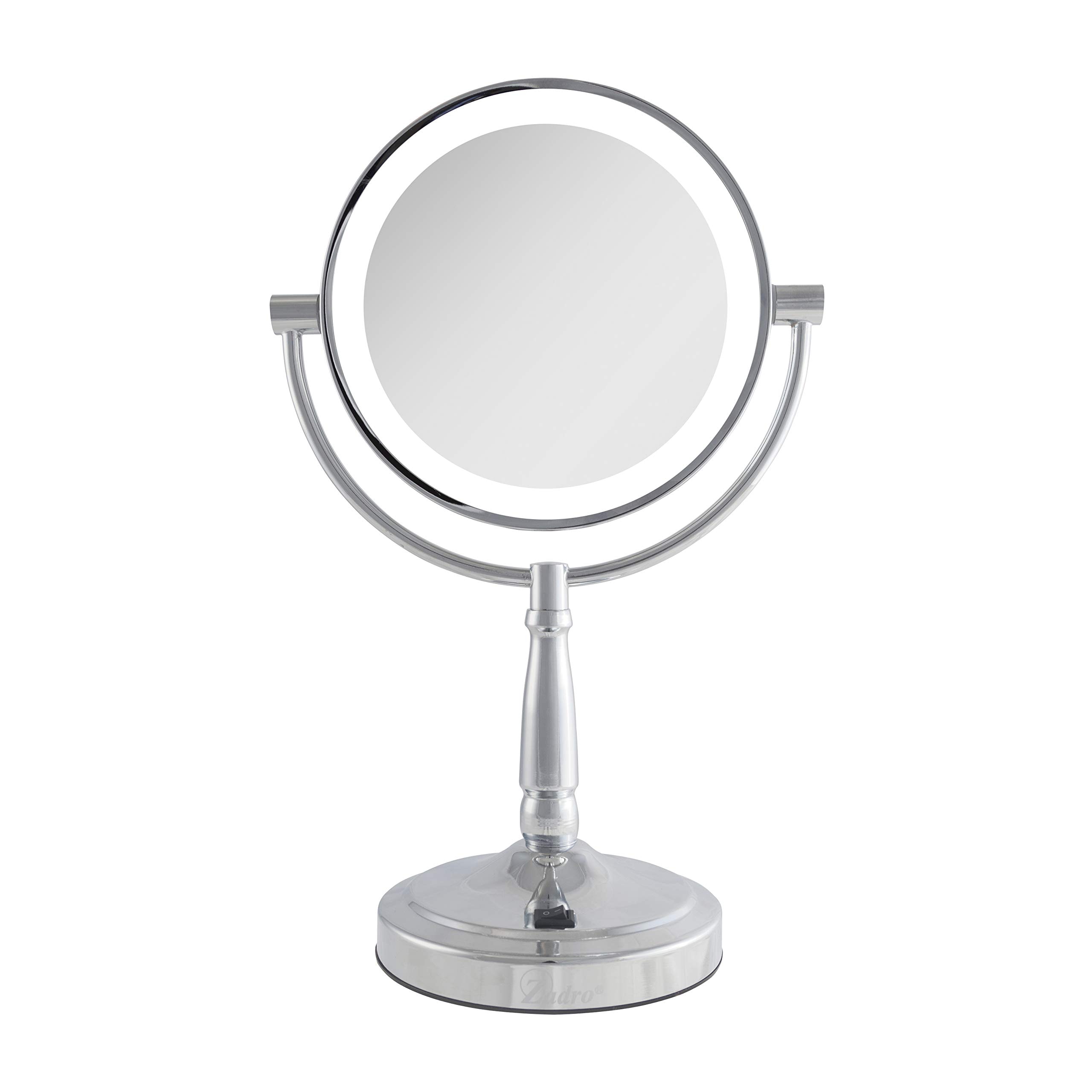 Espejo De Maquillaje Zadro 9 Redondo Led Con Luces De 5 Y 10 Aumentos Magnificat - Venta Internacional. $2,908