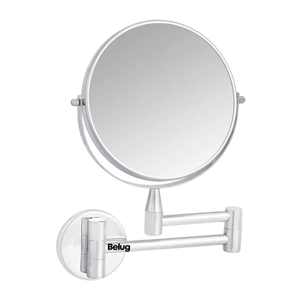 7 En Afeitado Y Maquillaje Espejo Aumento 5x / 1x Doble Cara Belug Plata