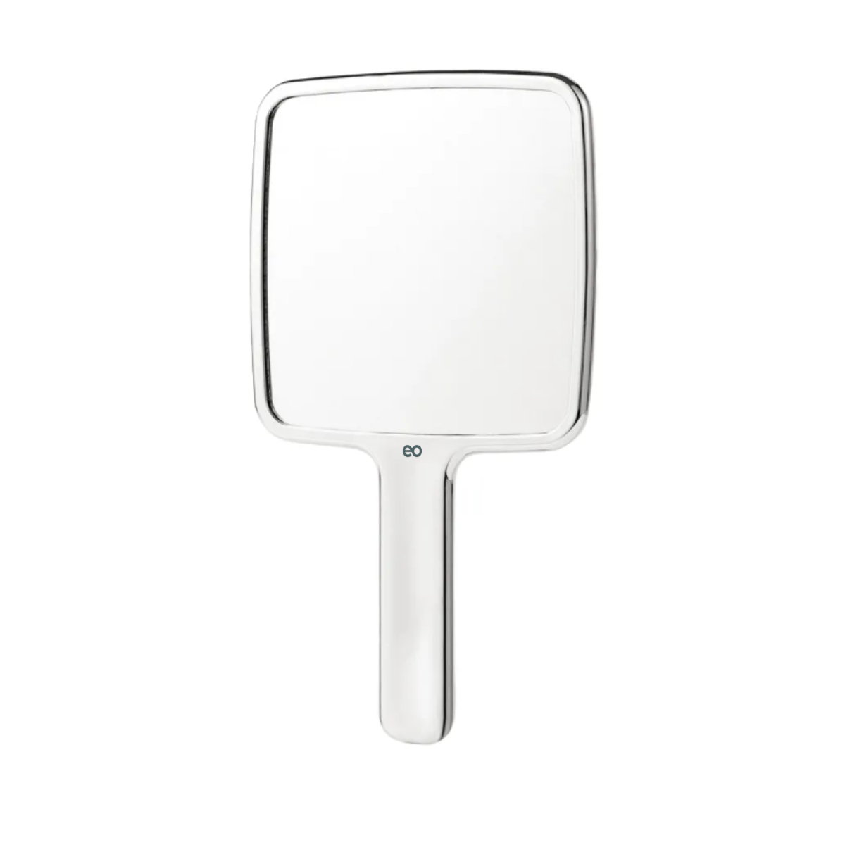 Espejo De Mano Maquillaje Cuadrado Grande Eo Safe Imports Esi-20531 Plata