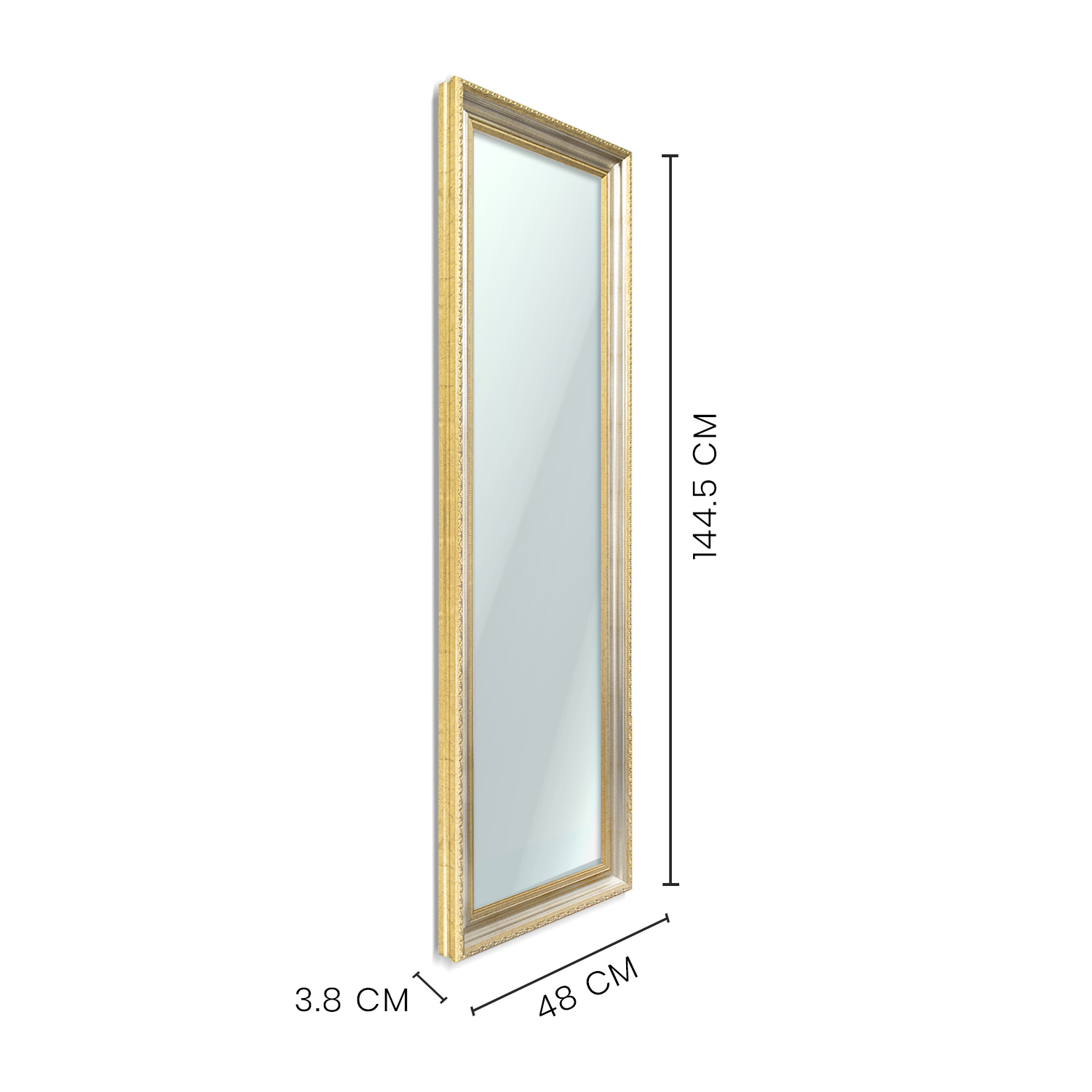 Foto 3 pulgar | Espejo Paspartu Frames color Dorado 144 x 46.5 cm