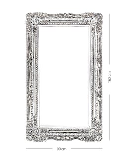 Foto 6 | Espejo de Pared Francés Plata de 96 x 160 cm