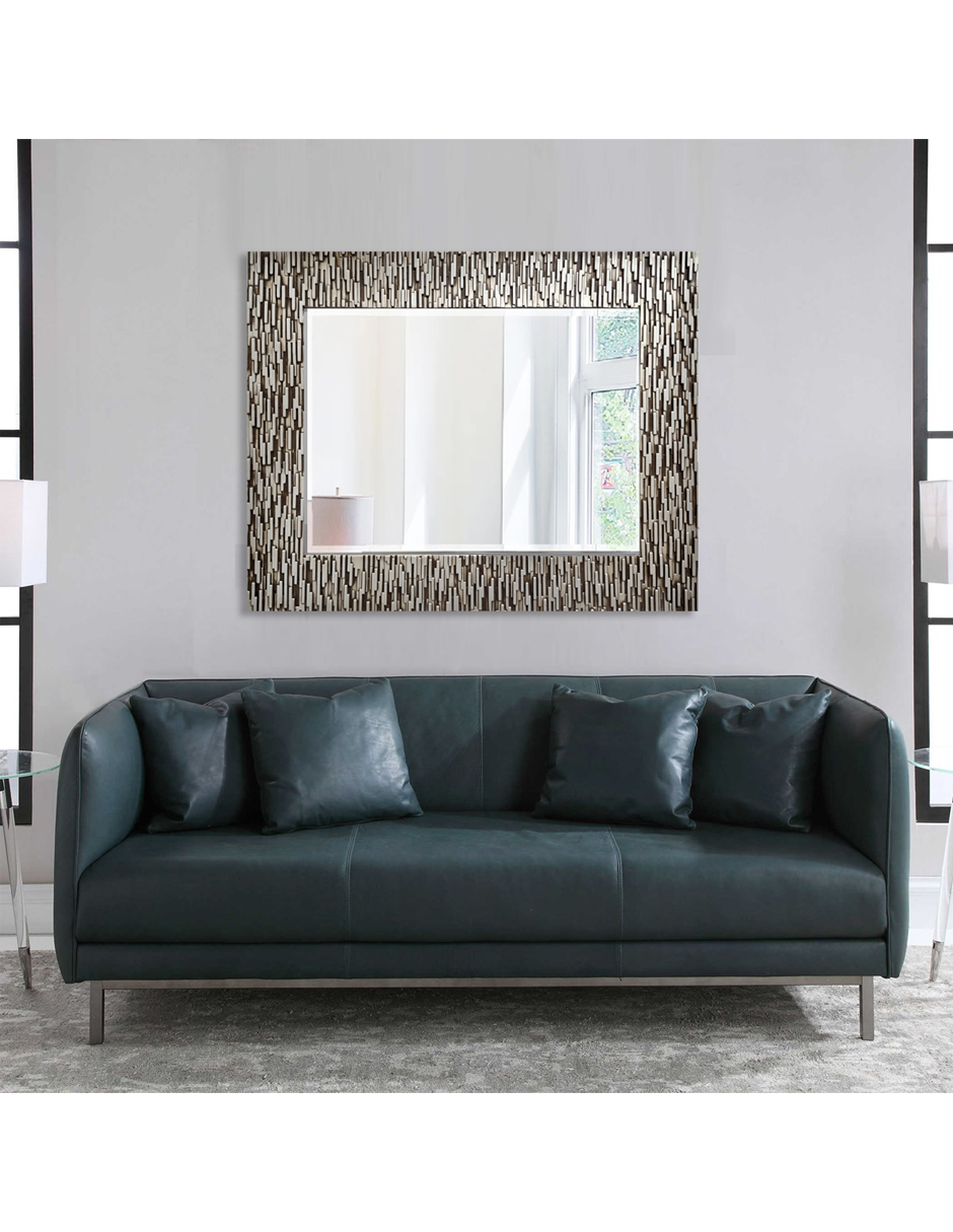 Foto 5 pulgar | Espejo de Pared Vasilic color Plata 109 X 135 CM