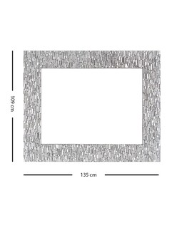 Foto 6 | Espejo de Pared Vasilic color Plata 109 X 135 CM