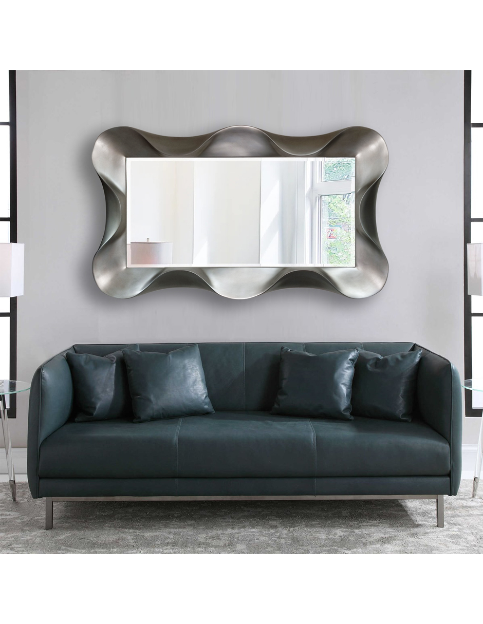 Foto 3 pulgar | Espejo Wave color Plata 89 X 153 CM