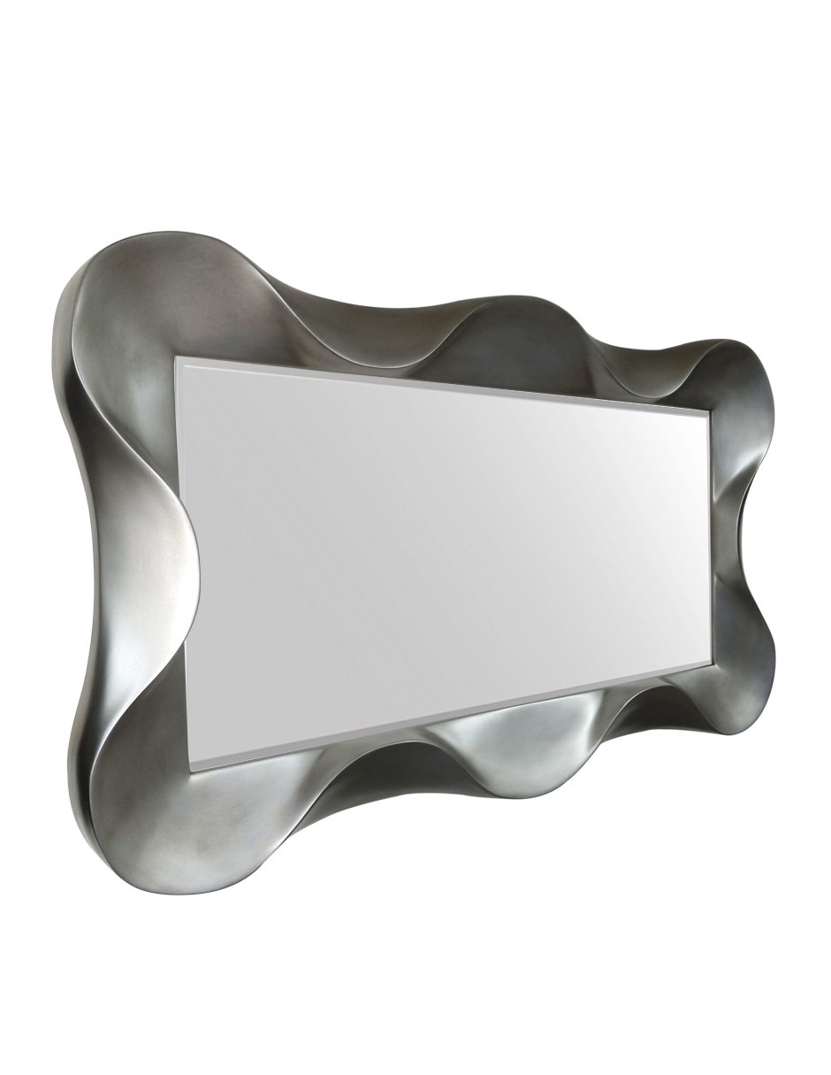 Foto 4 pulgar | Espejo Wave color Plata 89 X 153 CM