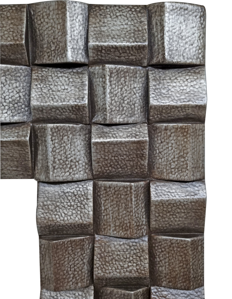 Foto 6 pulgar | Espejo de Pared Moldecor Trenti Plata Patina 112 x 137 cm