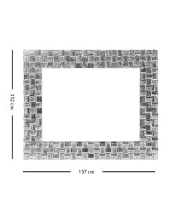 Foto 6 | Espejo de Pared Moldecor Trenti Plata Patina 112 x 137 cm