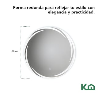 Foto 6 | Espejo Circular KingsHouse con Luz Led Sistema Touch