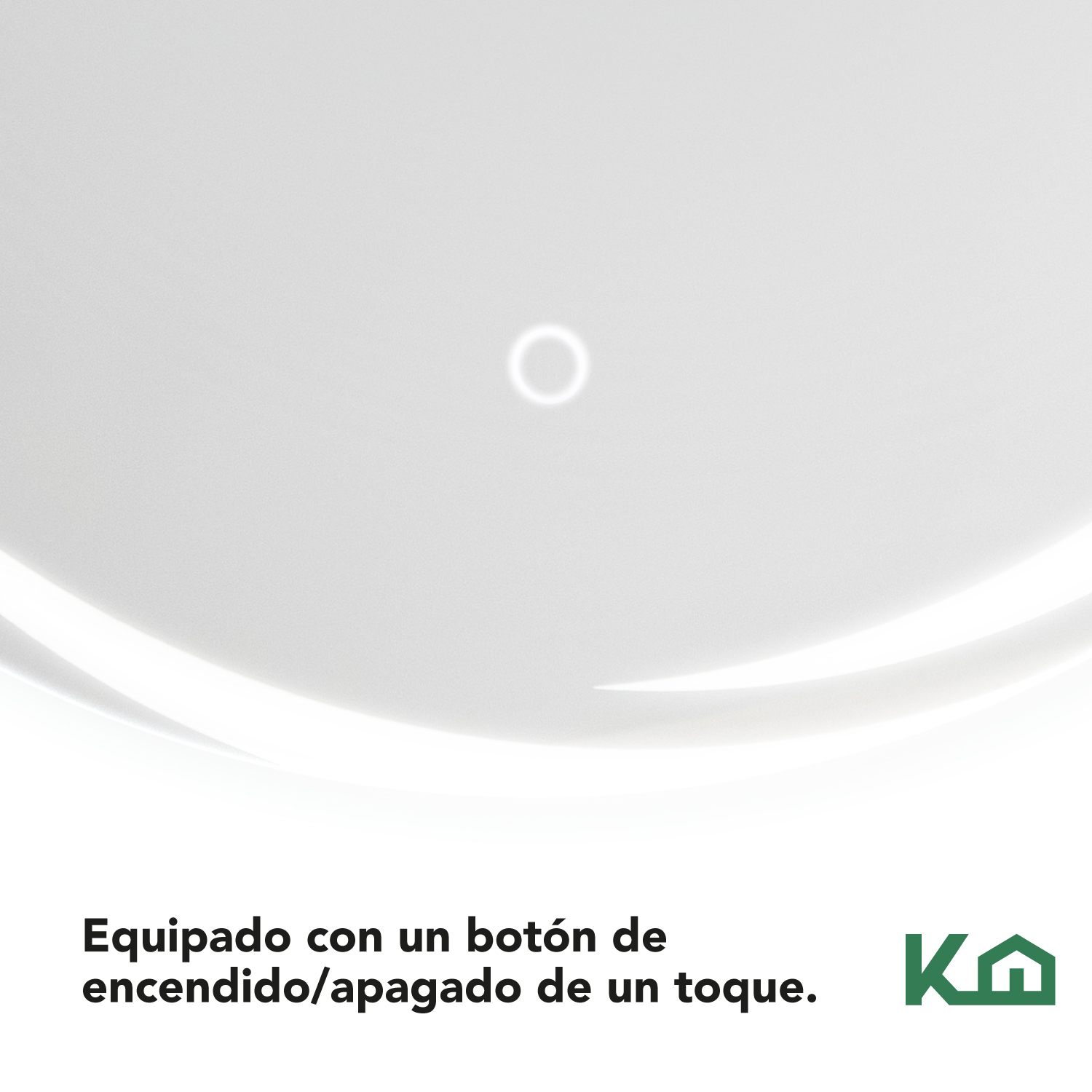 Foto 8 pulgar | Espejo Circular KingsHouse con Luz Led Sistema Touch