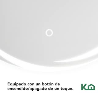 Foto 7 | Espejo Circular KingsHouse con Luz Led Sistema Touch