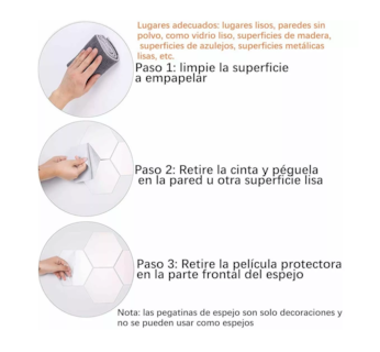 Foto 4 | Espejos de Pared Belug Acrílicos 24 Piezas