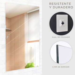 Foto 5 | Espejo Rectangular Gravita 60 x 80 cm