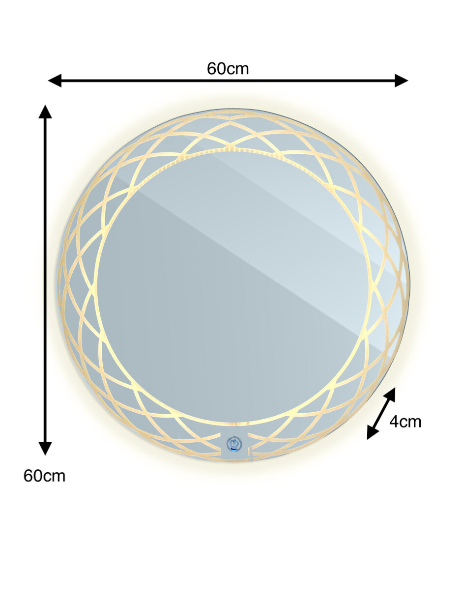 Foto 8 | Espejo Led Redondo ARD 60 cm