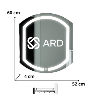Foto 8 | Espejo Led ARD Glanz Luminous Capsule 60 x 52 con luz LED Ajustable