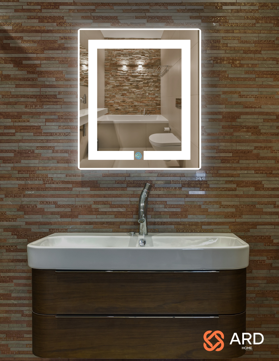 Foto 4 | Espejo Rectangular Led ARD con Detalles Grabados al Láser 60 X 52 cm