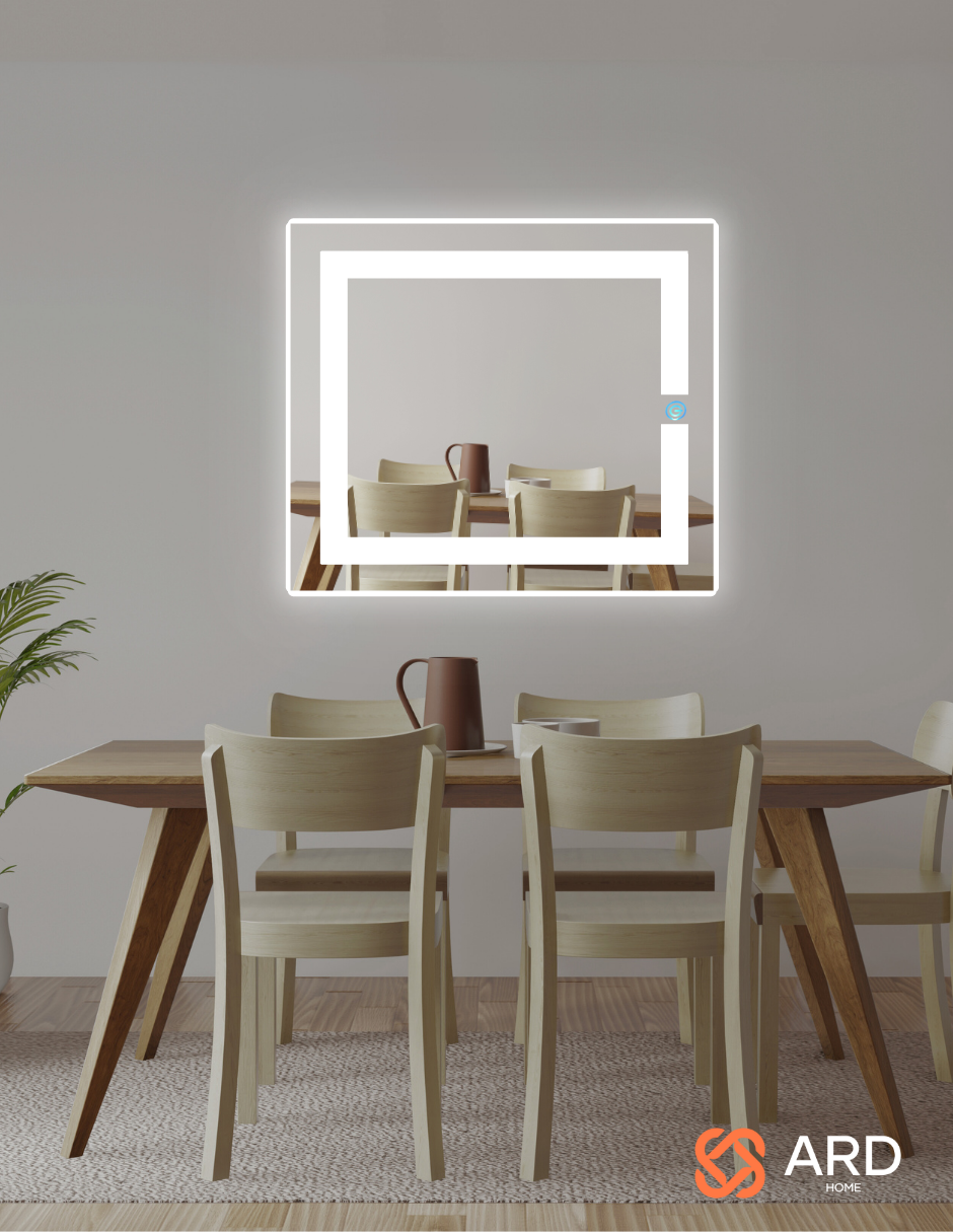 Foto 5 | Espejo Rectangular Led ARD con Detalles Grabados al Láser 60 X 52 cm